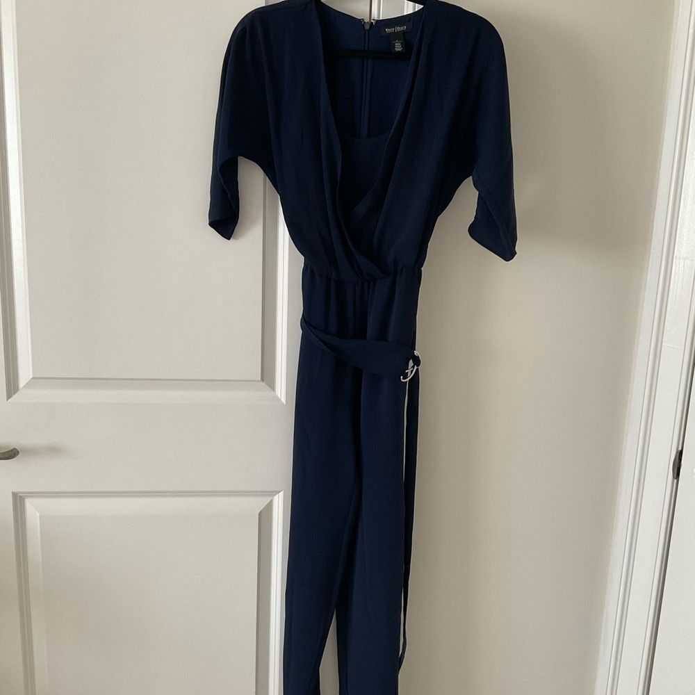 White House Black Market Deep Blue Jumpsuit